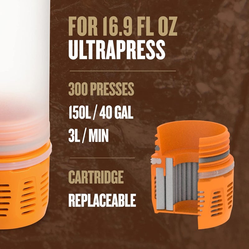 GRAYL UltraPress Replacement Purifier Cartridge - Orange - Image 2